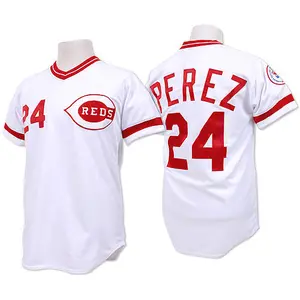 Tony Perez Cincinnati Reds Replica Throwback Mitchell and Ness Jersey - White