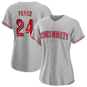 Tony Perez Cincinnati Reds Women's Replica Road Jersey - Gray
