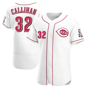 Tyler Callihan Cincinnati Reds Authentic Home Jersey - White
