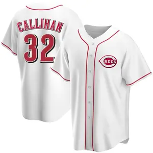 Tyler Callihan Cincinnati Reds Youth Replica Home Jersey - White
