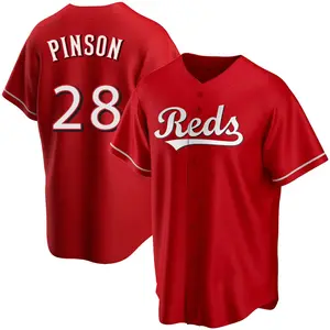 Vada Pinson Cincinnati Reds Replica Alternate Jersey - Red