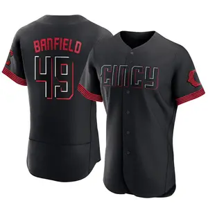 Will Banfield Cincinnati Reds Authentic 2023 City Connect Jersey - Black