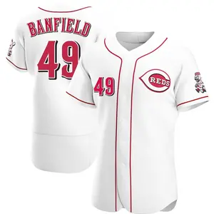 Will Banfield Cincinnati Reds Authentic Home Jersey - White