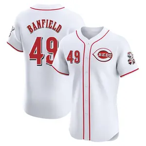 Will Banfield Cincinnati Reds Elite Home Patch Jersey - White