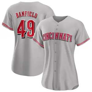 Will Banfield Cincinnati Reds Women's Authentic Road Jersey - Gray