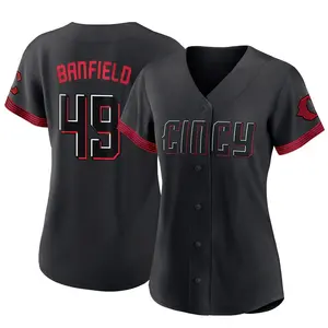 Will Banfield Cincinnati Reds Women's Replica 2023 City Connect Jersey - Black