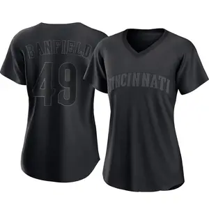 Will Banfield Cincinnati Reds Women's Replica Pitch Fashion Jersey - Black