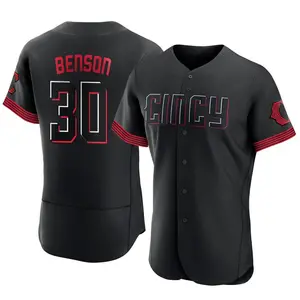 Will Benson Cincinnati Reds Authentic 2023 City Connect Jersey - Black